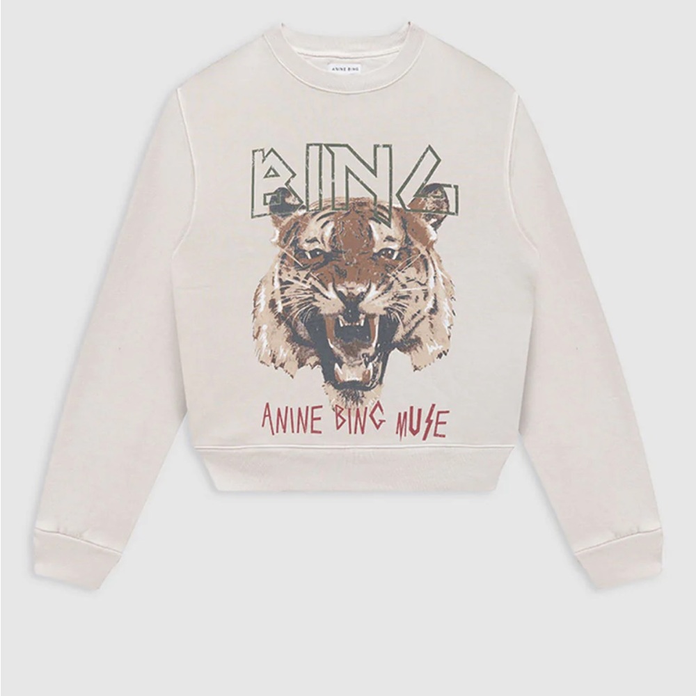 Anine Bing Tiger Sweatshirt, NWOT size Small